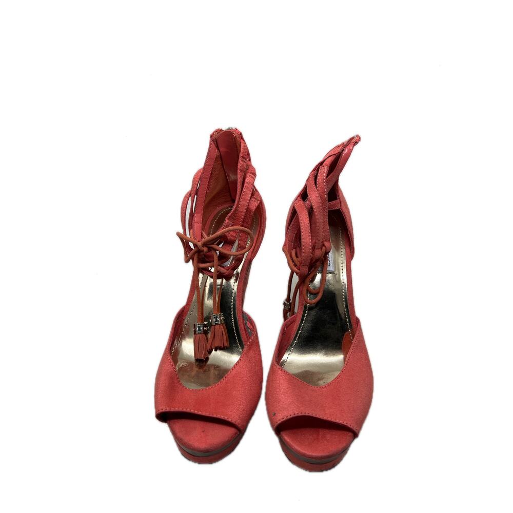 Jennifer Lopez wedge laceup ankle sandals womans 8